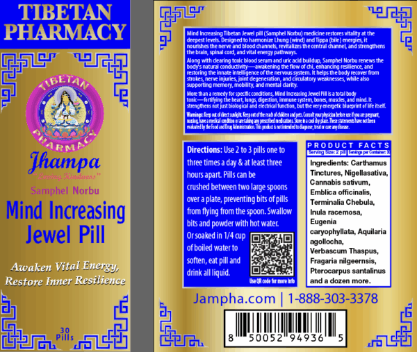Mind Increasing Jewel Pill | Samphel Norbu | Awaken Vital Energy, Restore Inner Resilience - Image 2